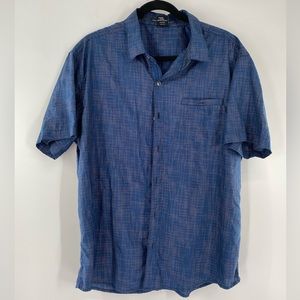 EUC! Kuhl Button Down Short Sleeve Shirt Dark Blue Sixe XL